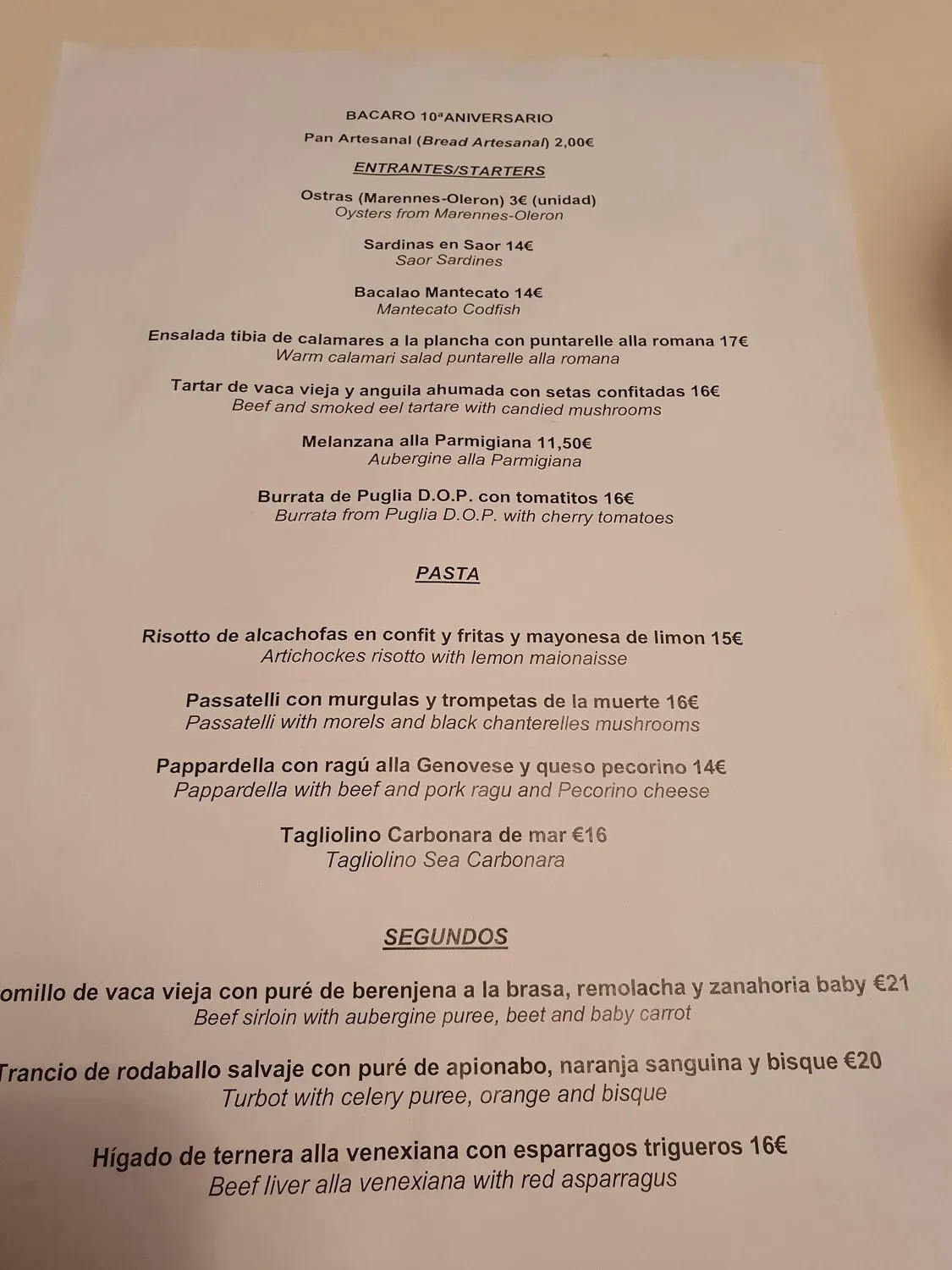 Menu 2