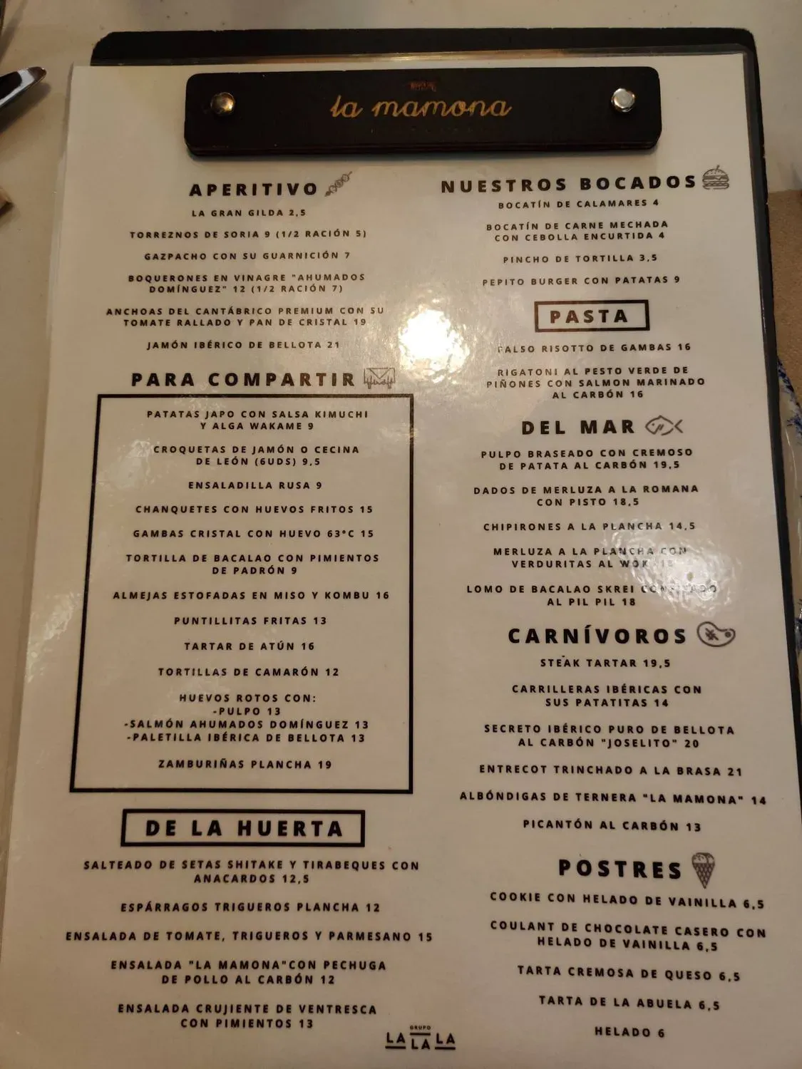 Menu 1