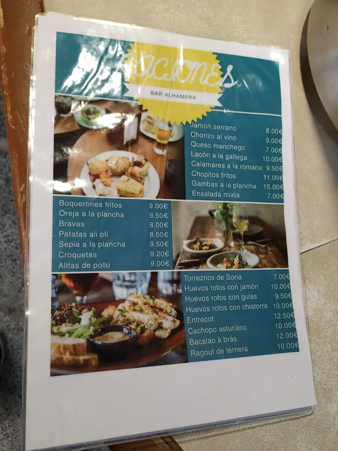 Menu 1