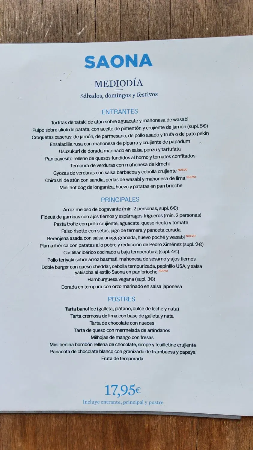 Menu 1