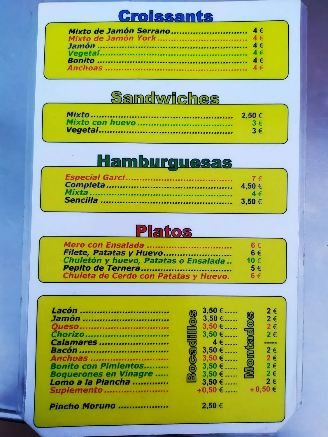 Menu 2