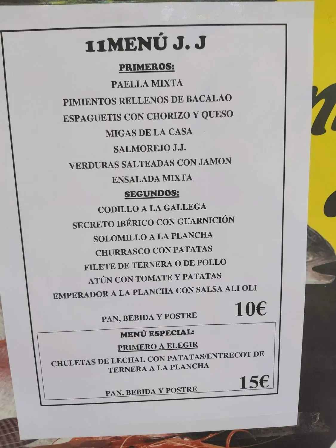 Menu 1