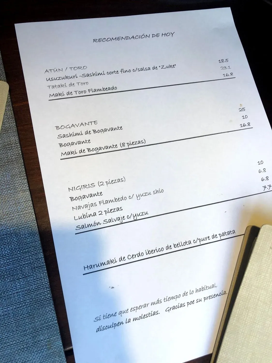 Menu 2