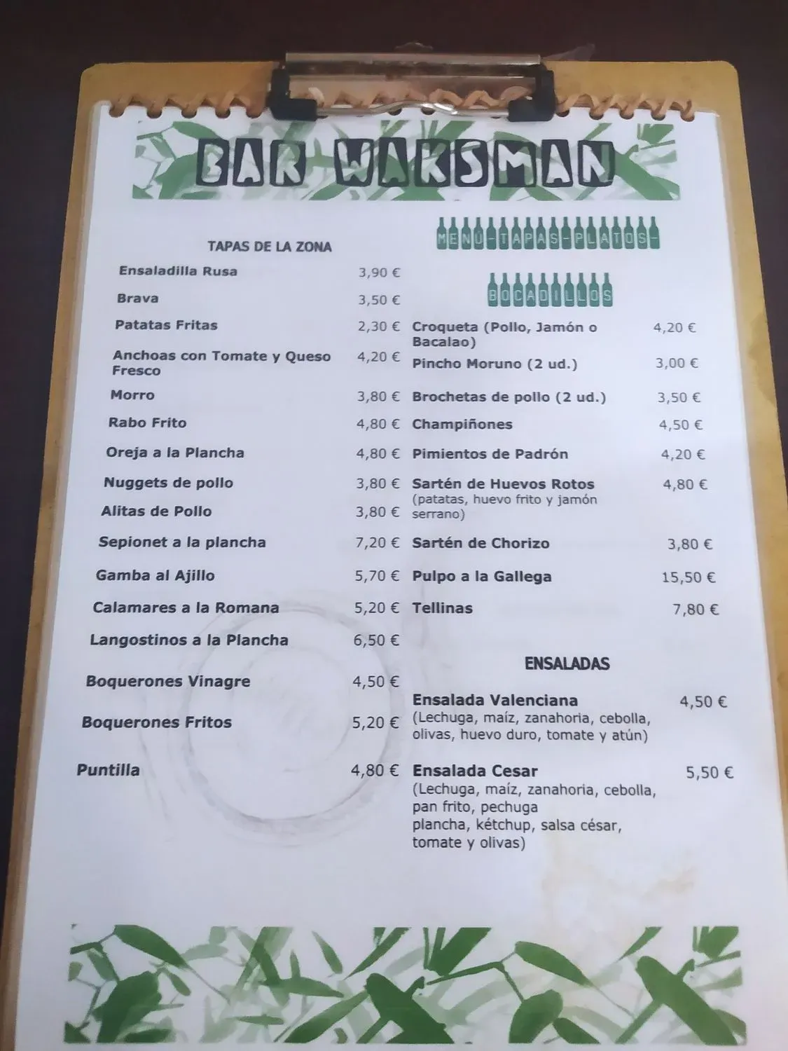 Menu 1