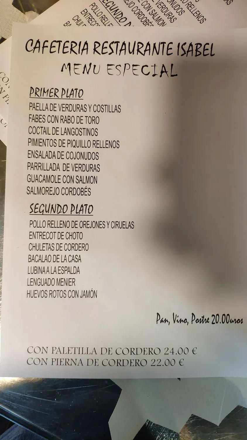 Menu 2