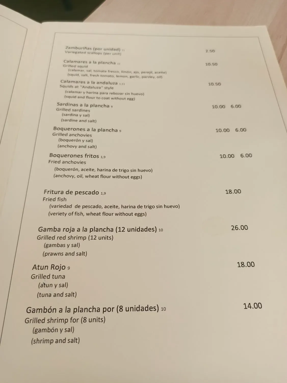 Menu 2