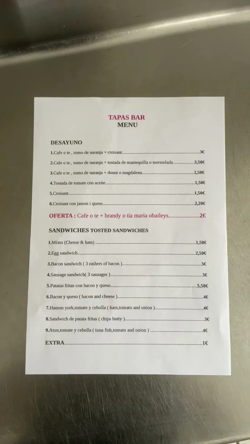 Menu 2