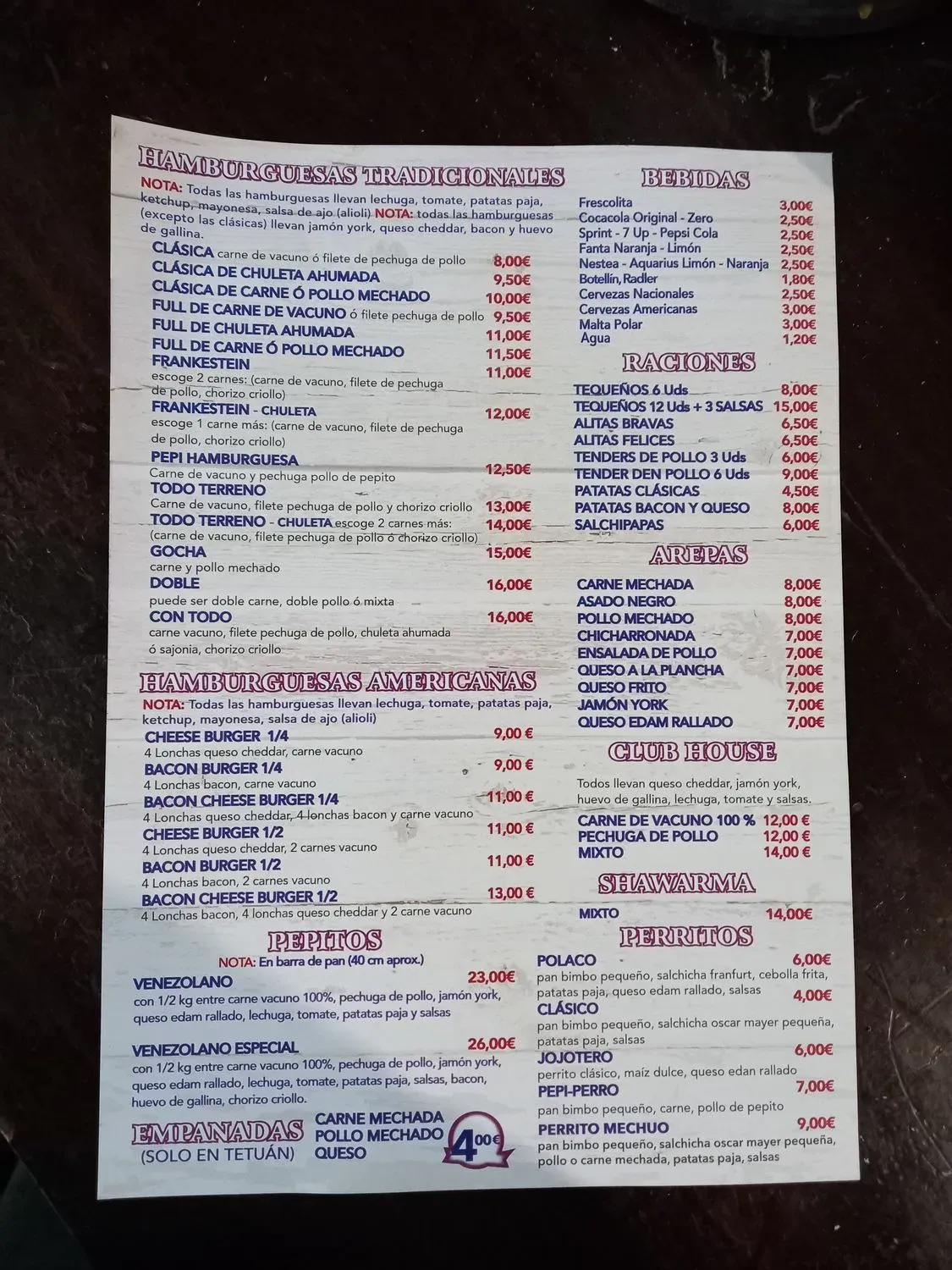 Menu 1