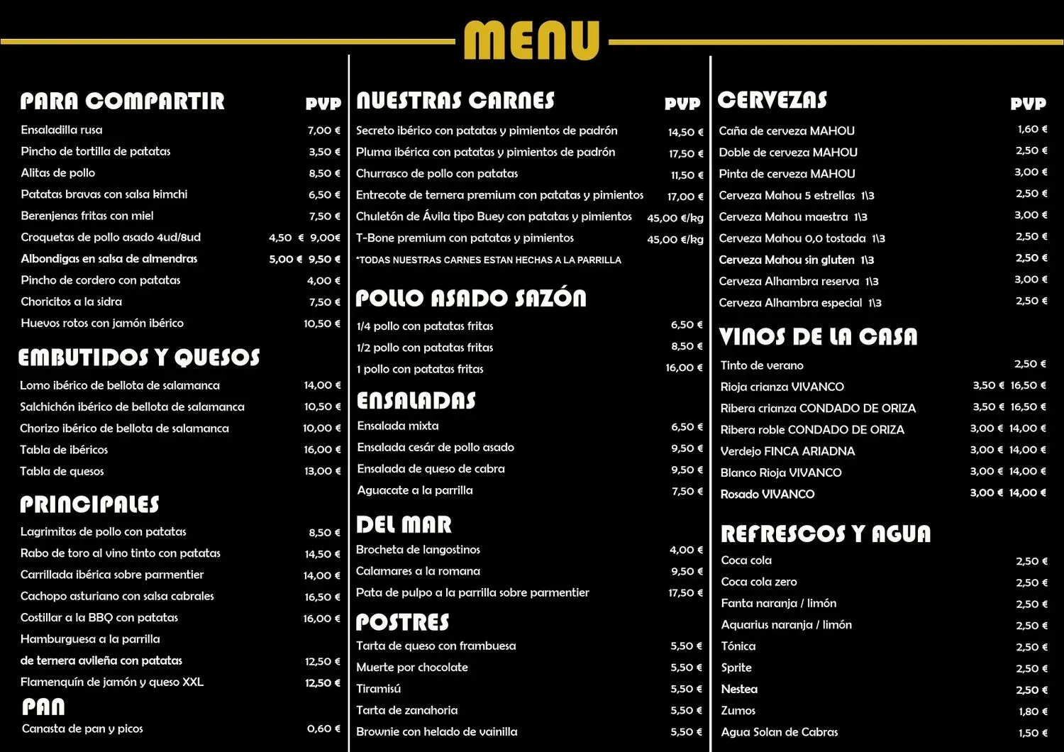 Menu 3