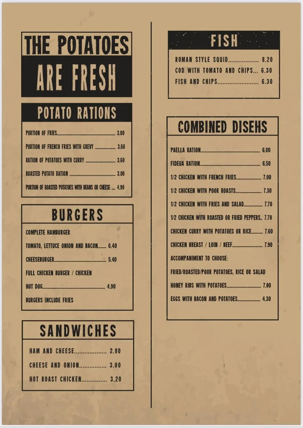 Menu 2