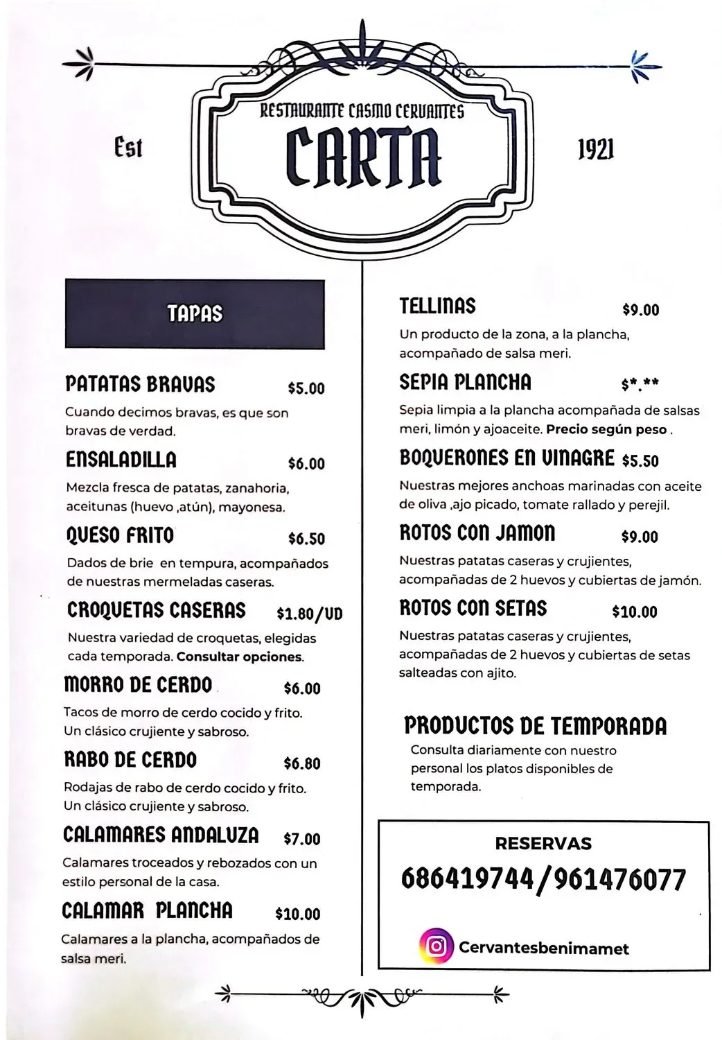 Menu 1