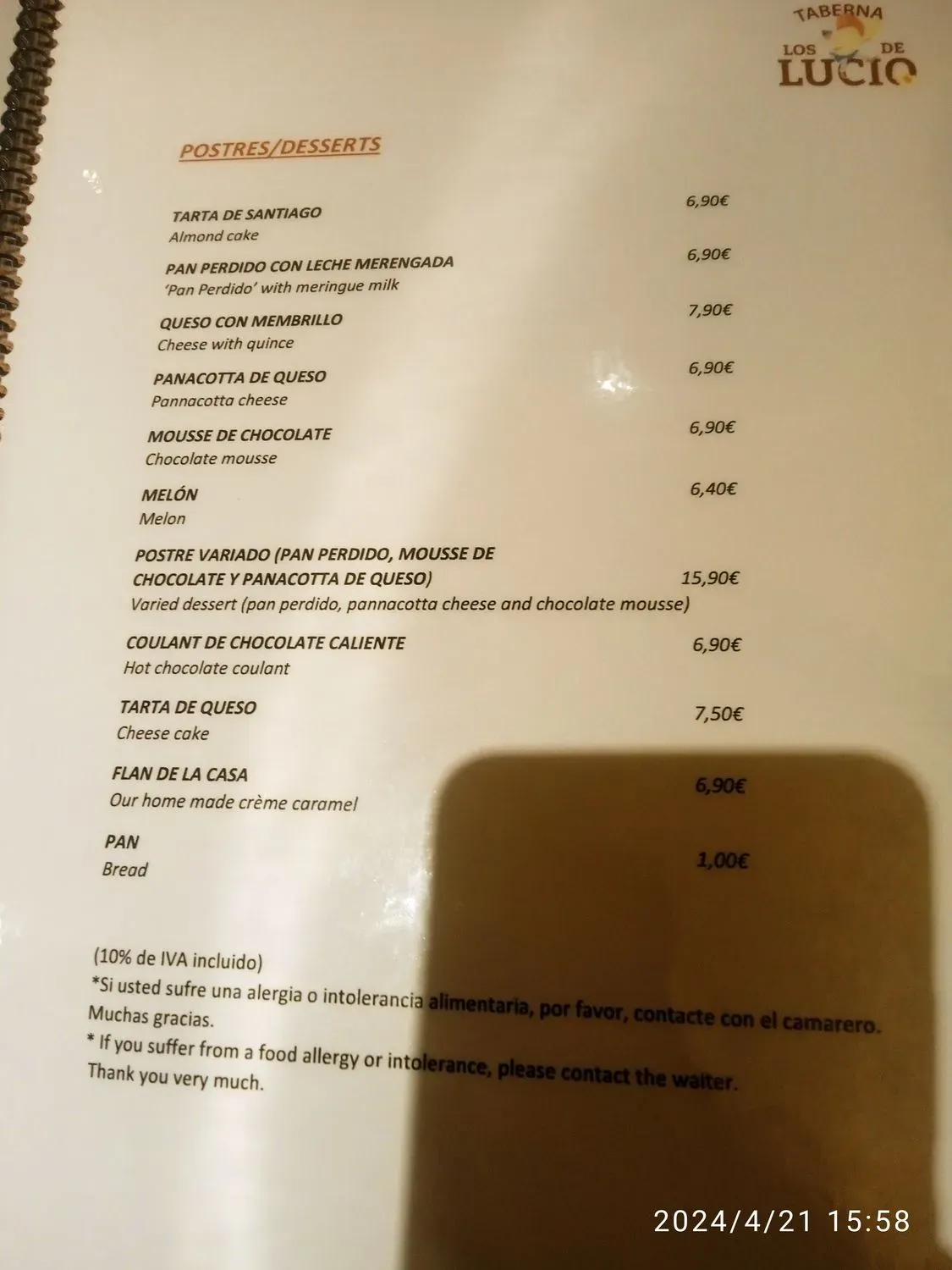 Menu 1