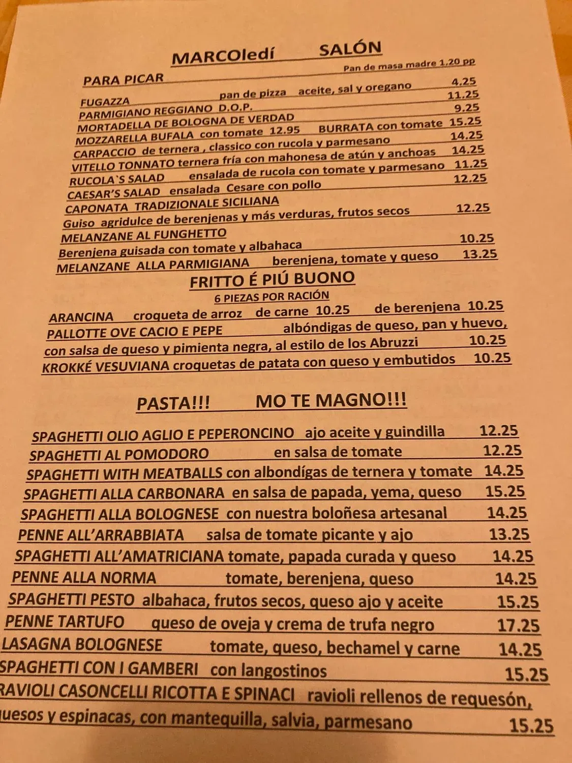 Menu 2