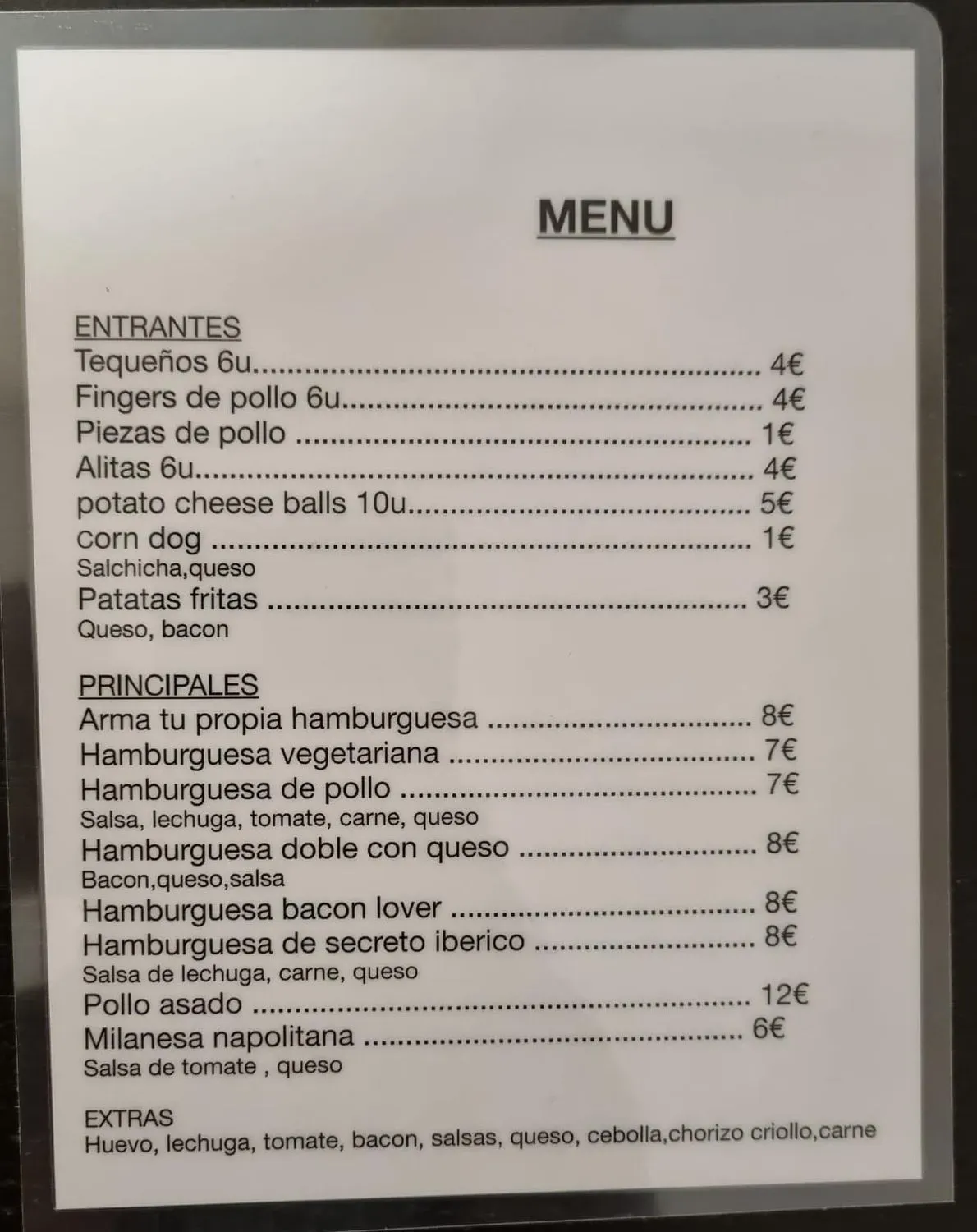 Menu 1