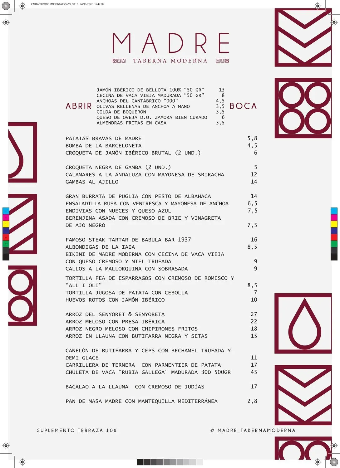 Menu 1