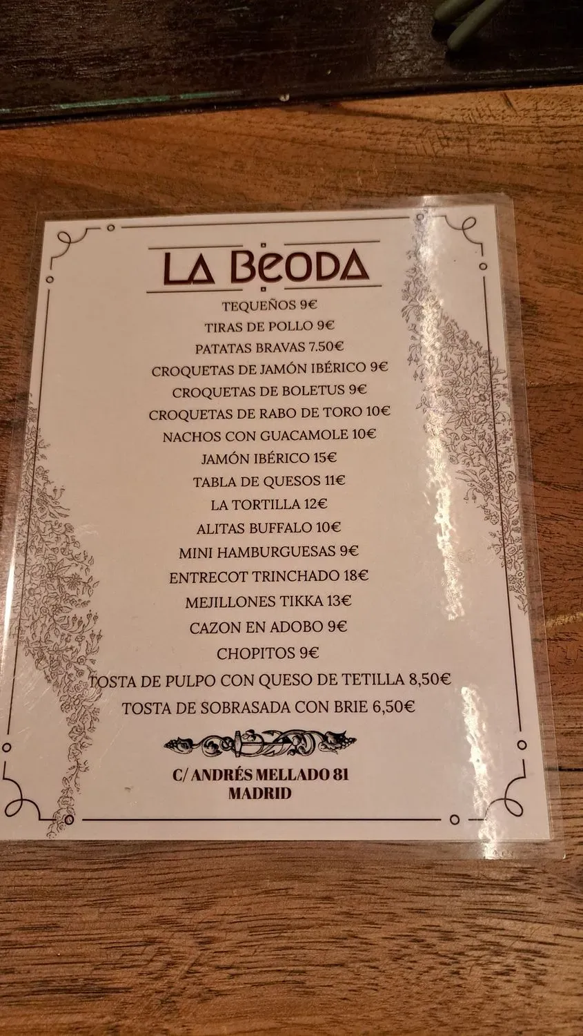 Menu 1