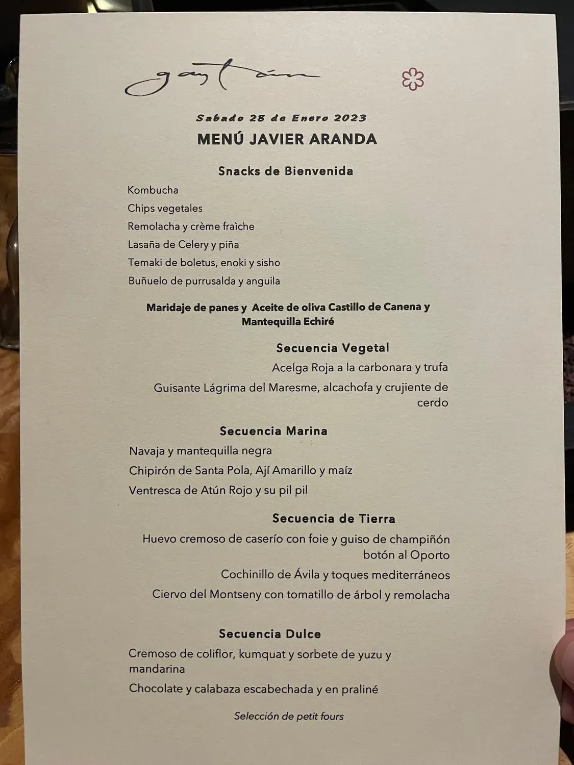 Menu 1