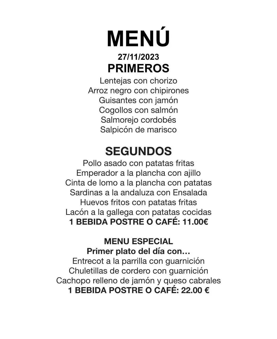 Menu 1