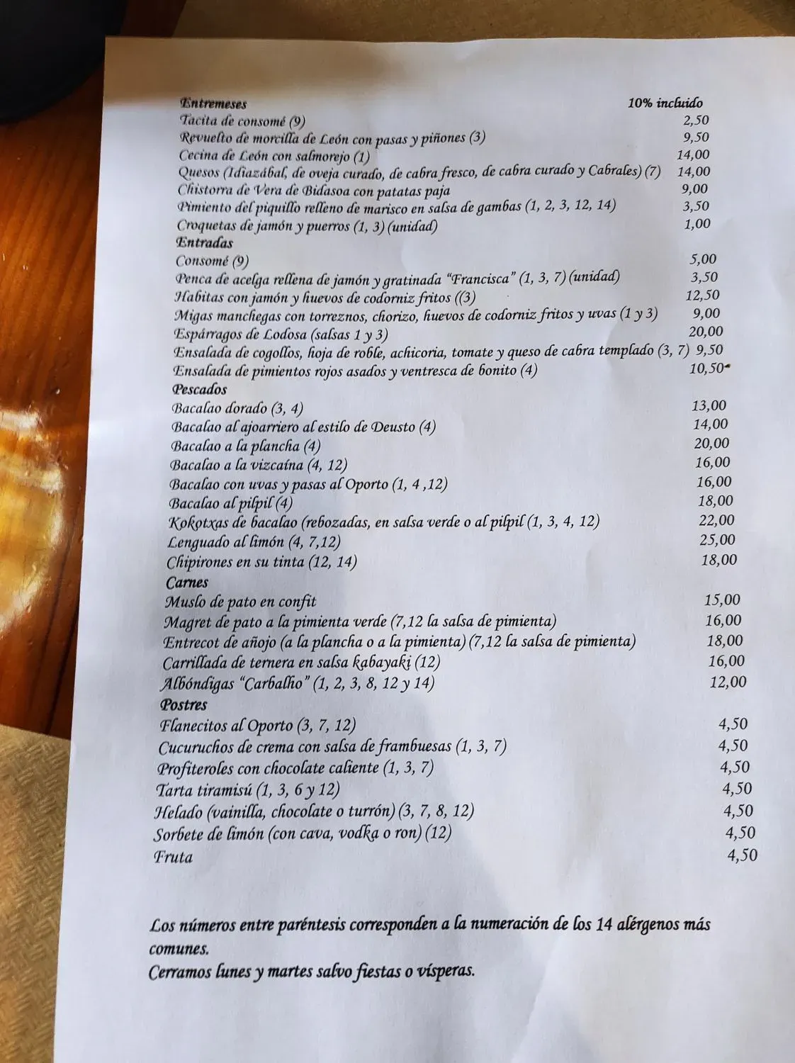 Menu 2