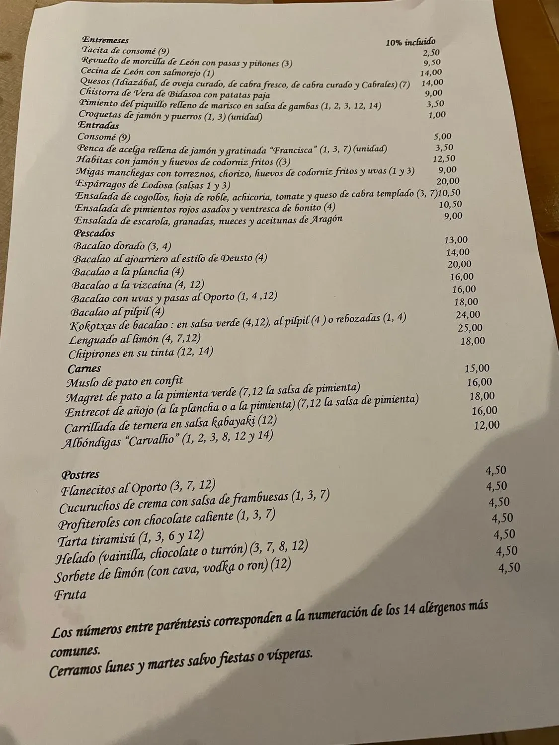 Menu 1