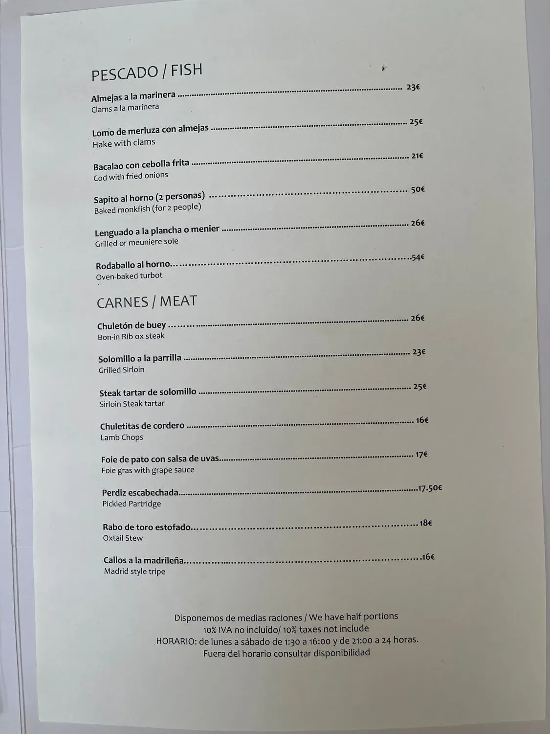 Menu 1