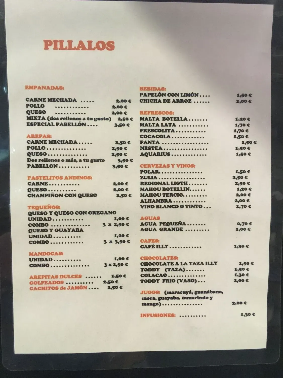 Menu 1