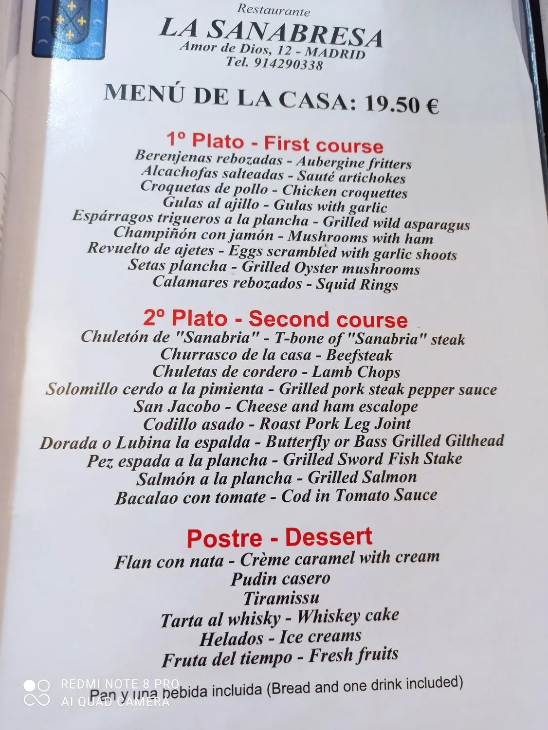 Menu 1