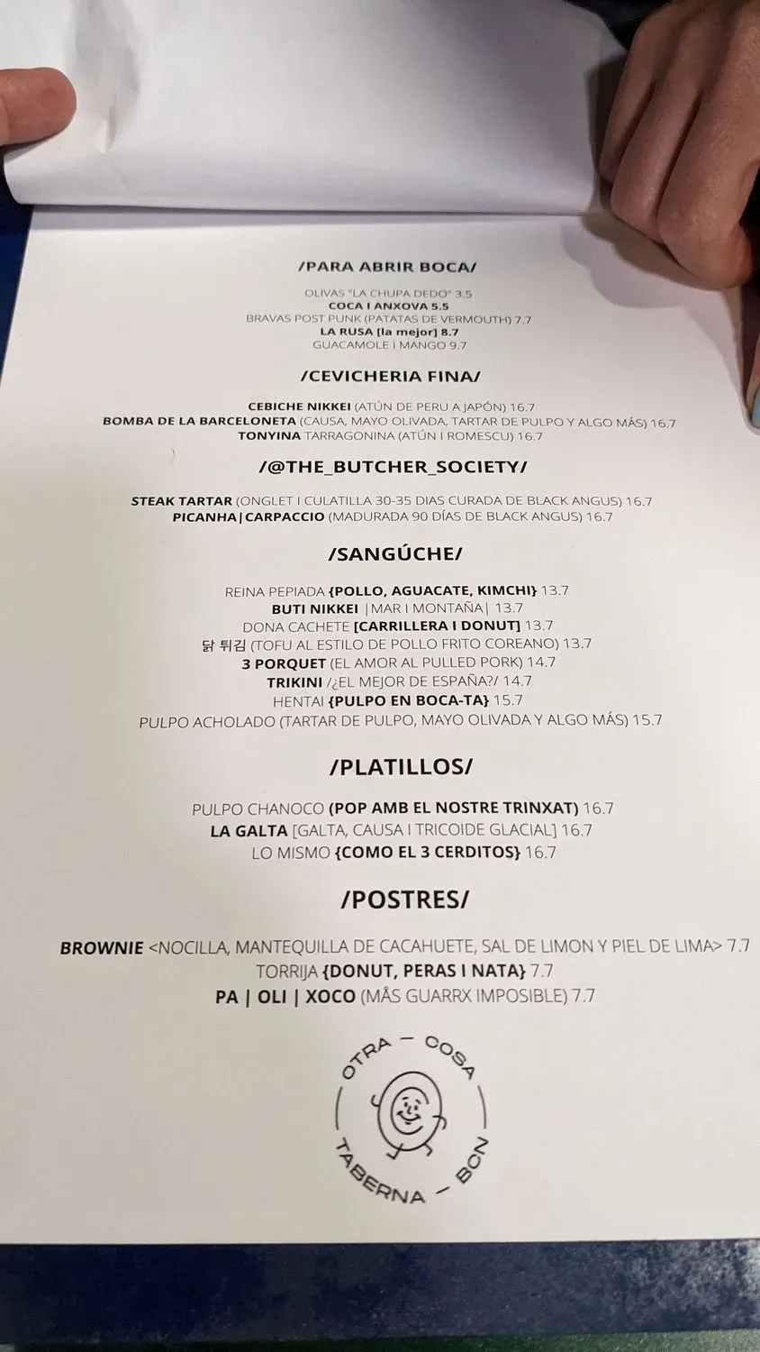 Menu 1