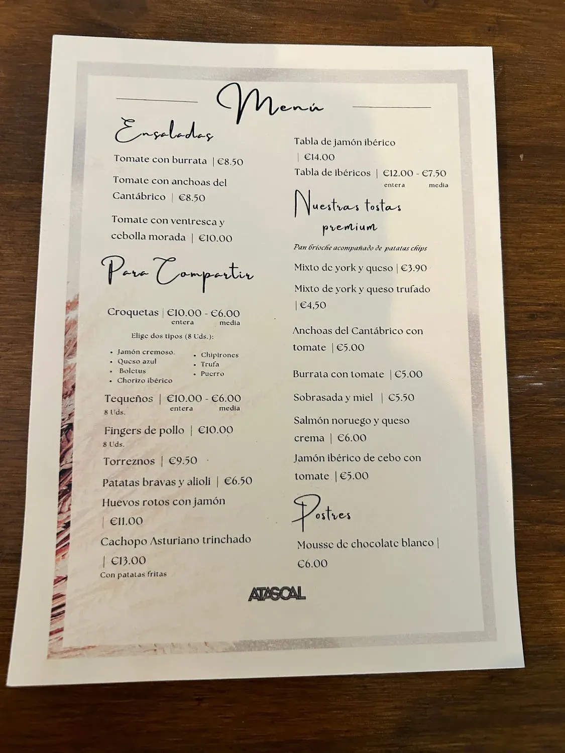 Menu 3