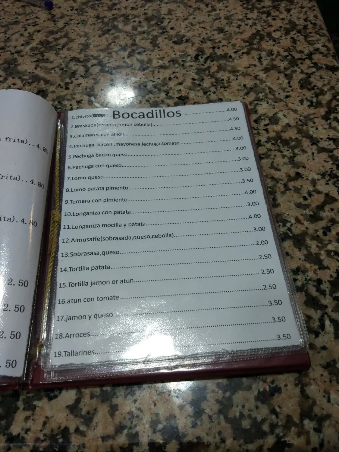 Menu 2