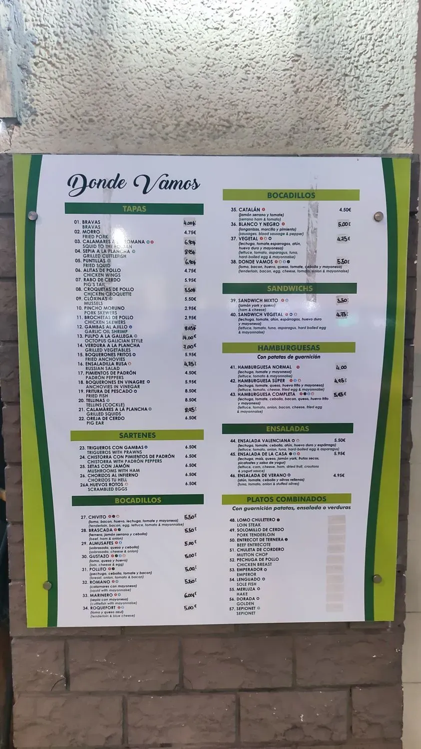 Menu 1