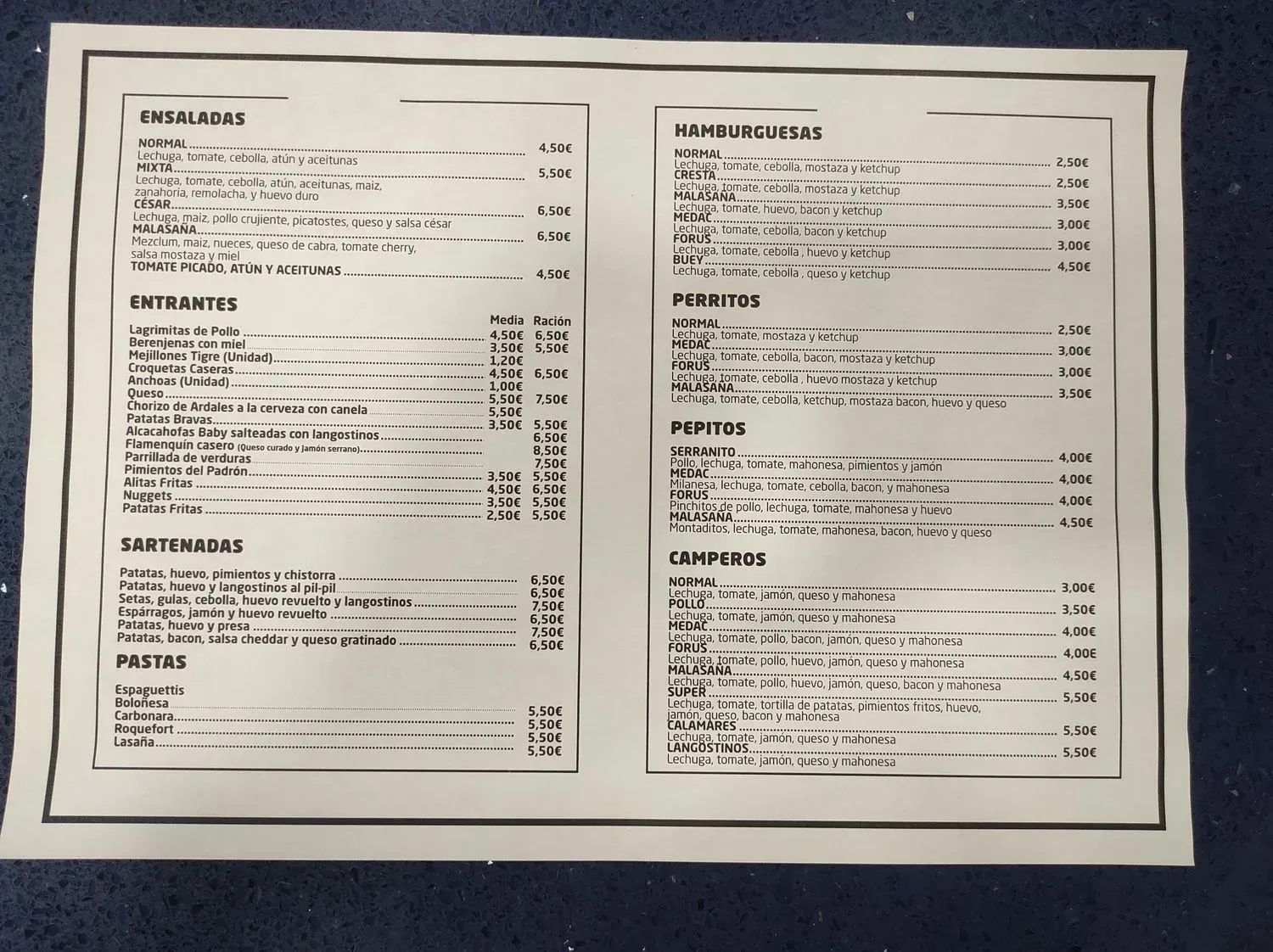 Menu 1