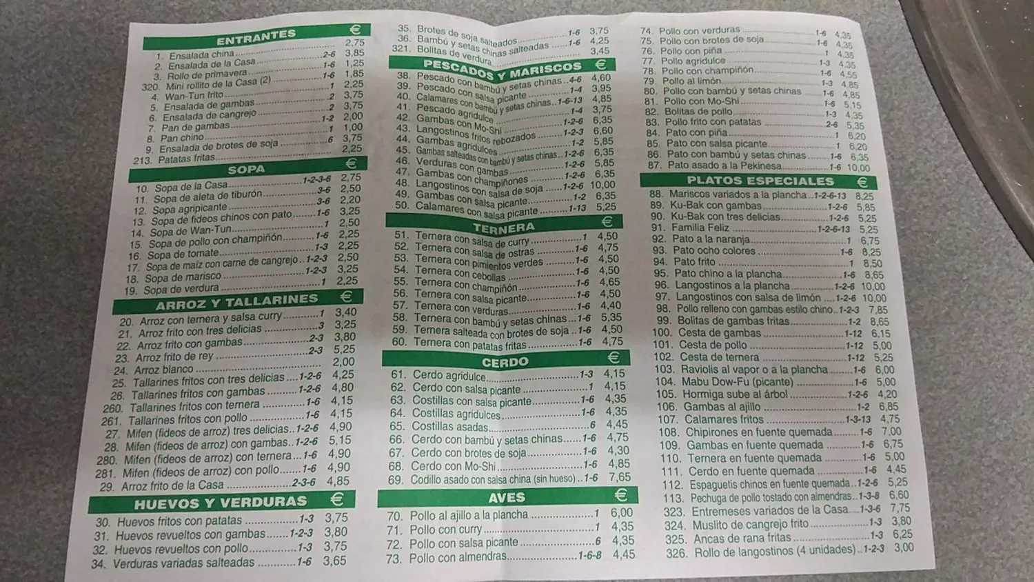 Menu 2