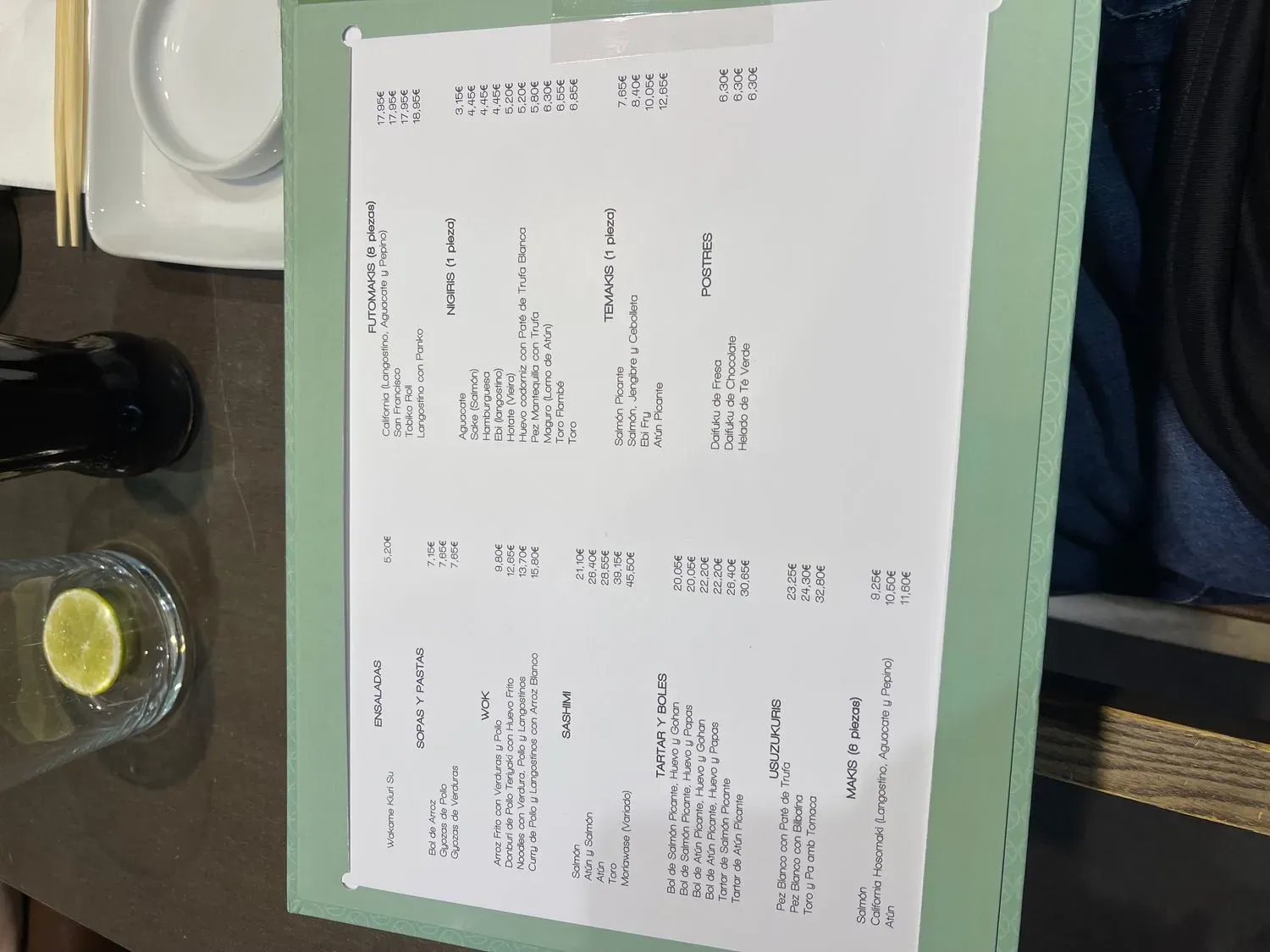 Menu 1