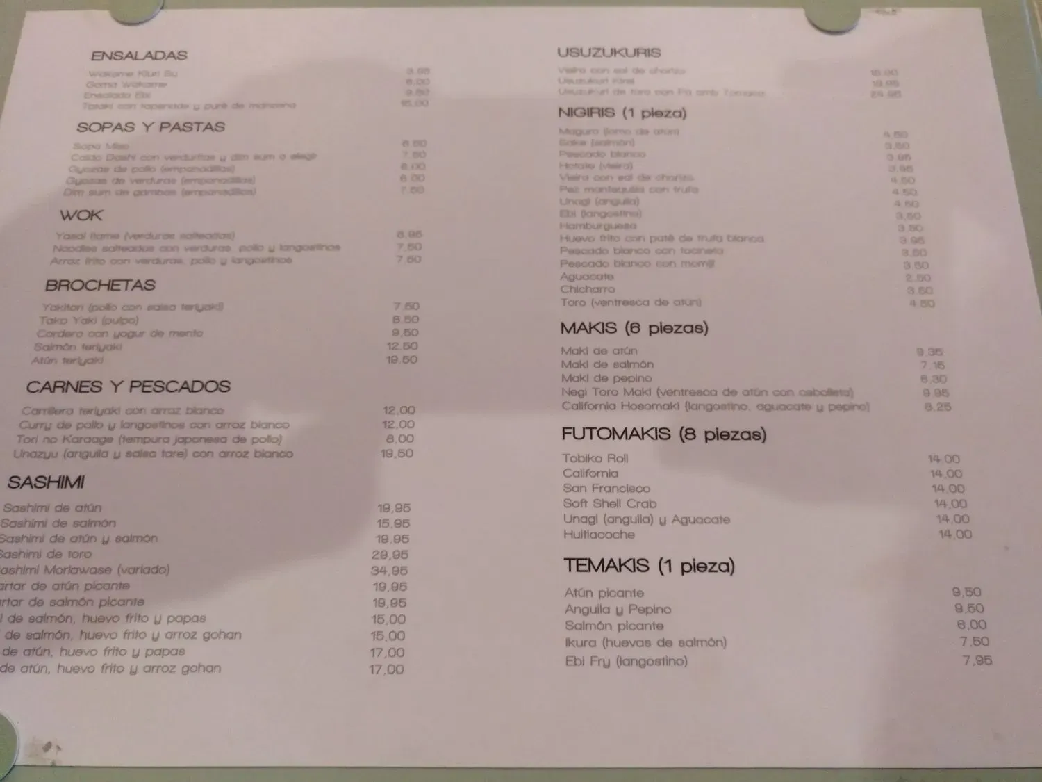 Menu 3