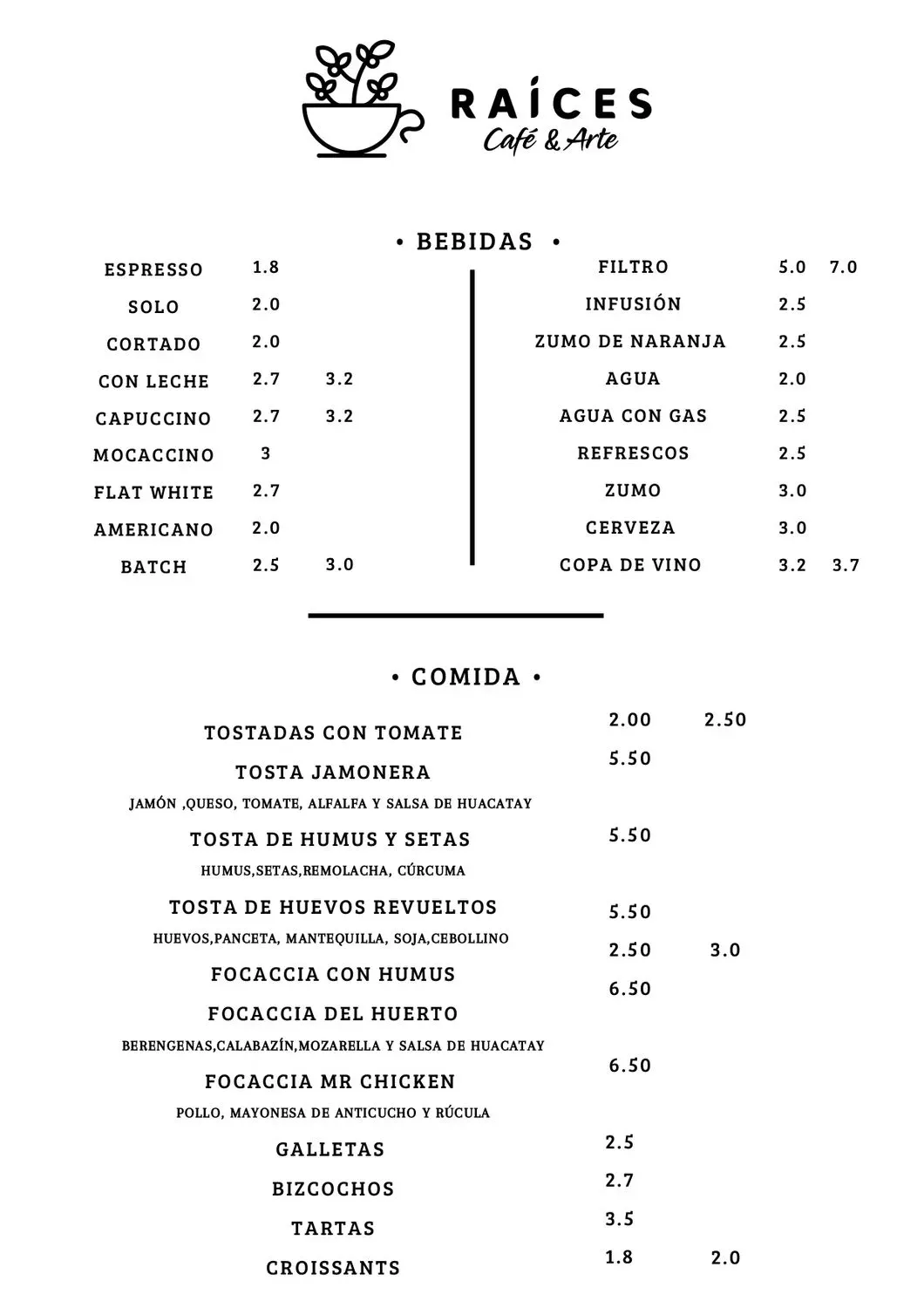 Menu 1