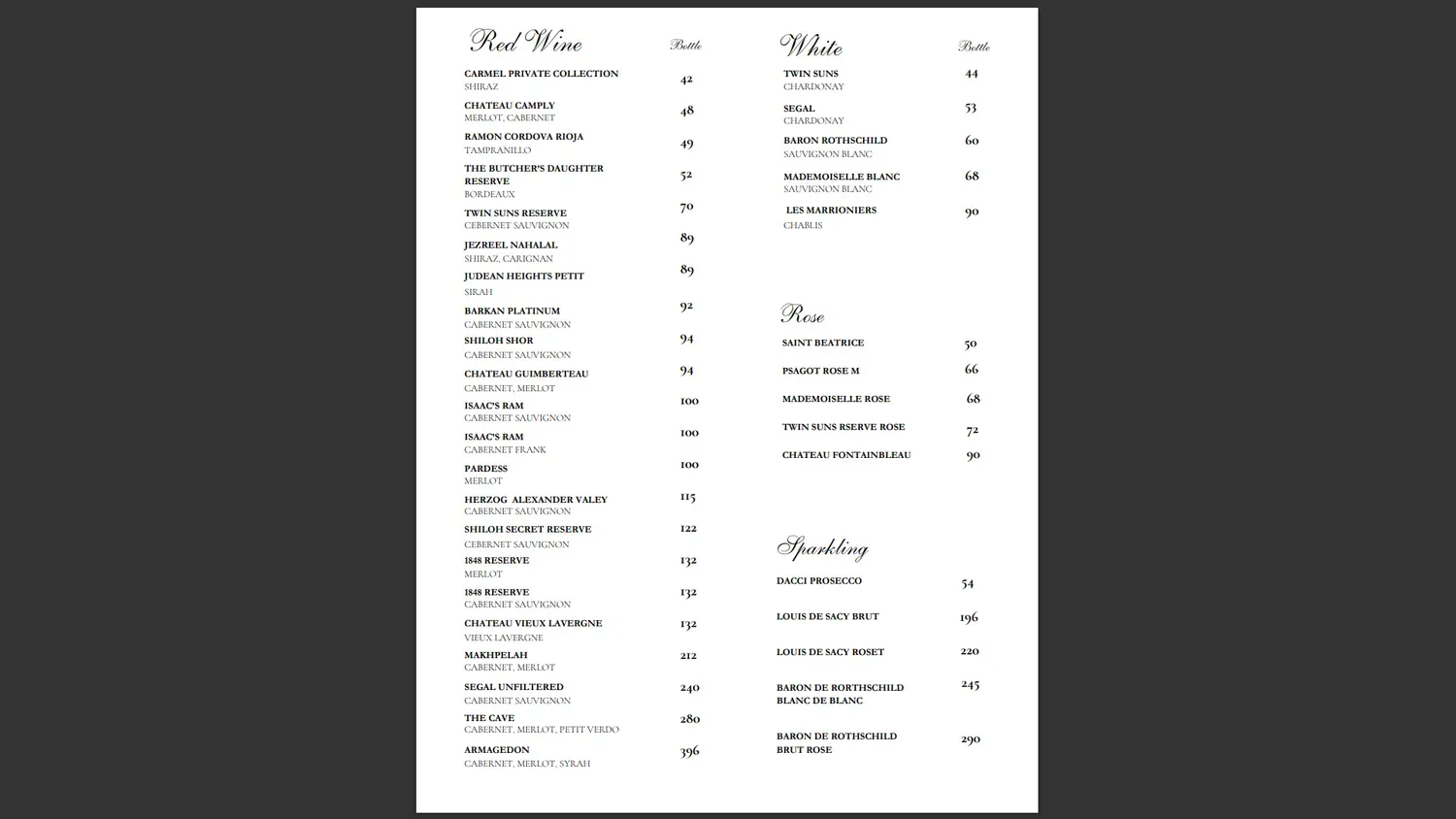 Menu 2