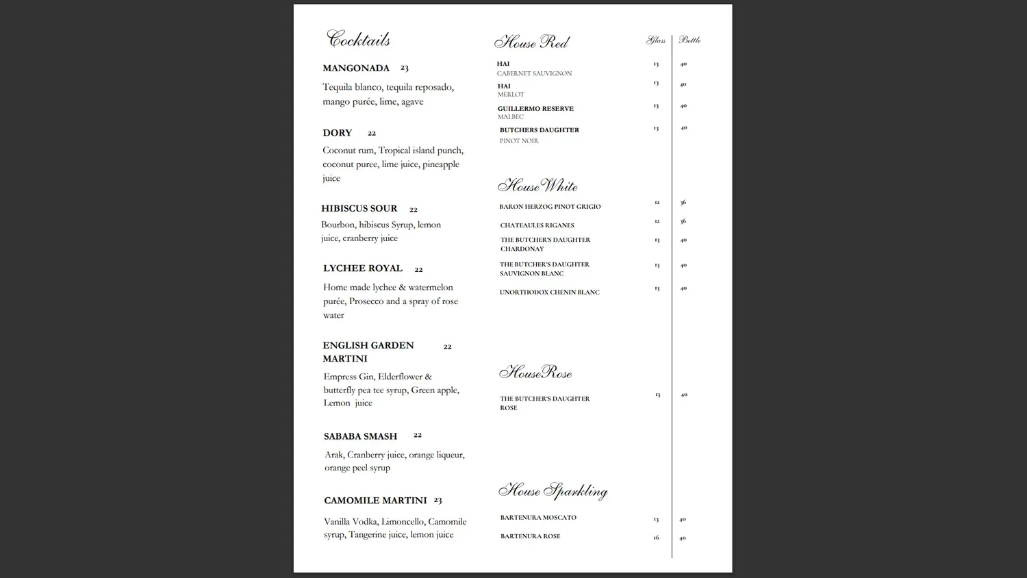 Menu 3