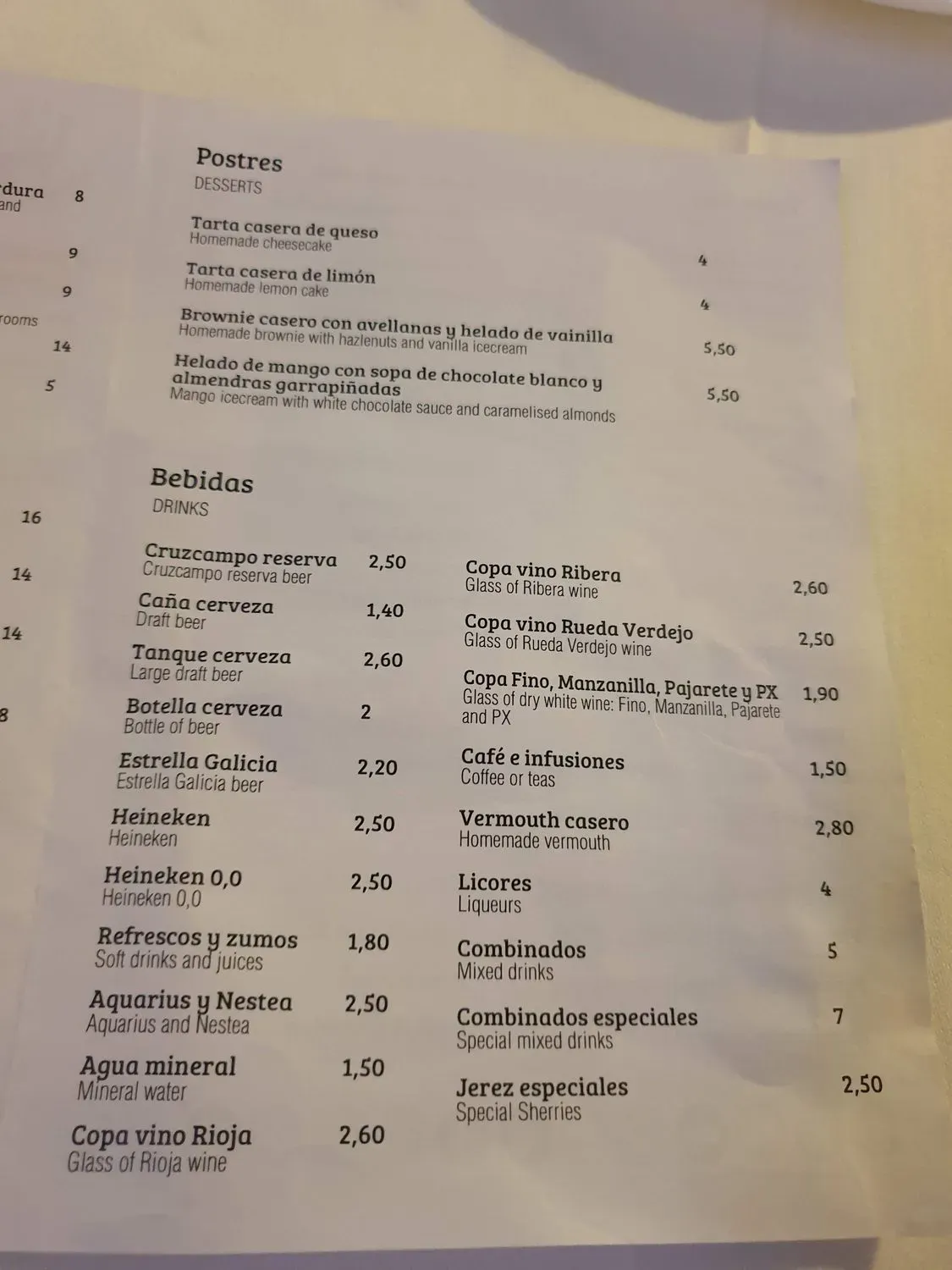 Menu 2