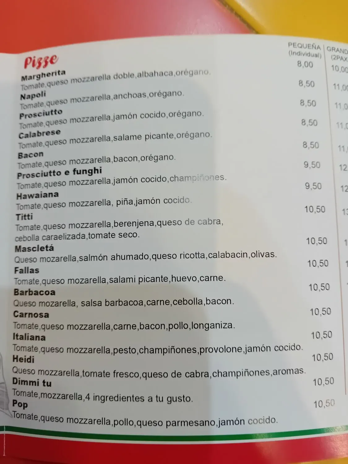 Menu 1