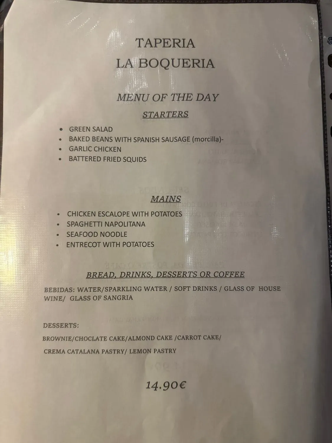 Menu 2