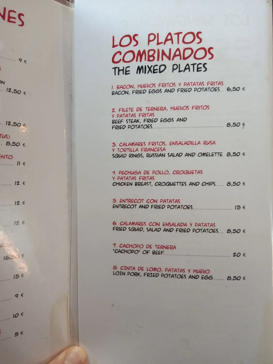 Menu 1