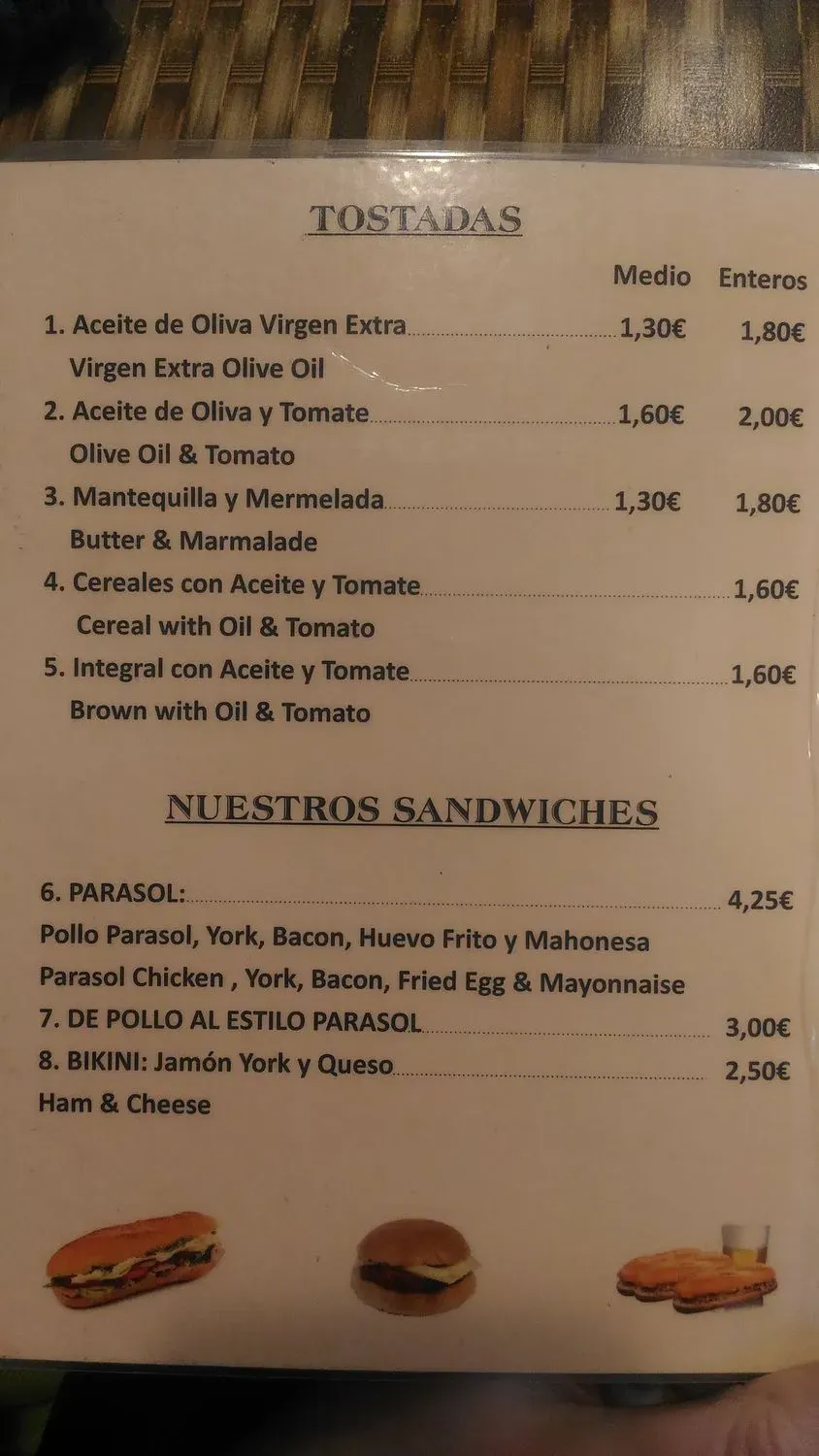 Menu 2