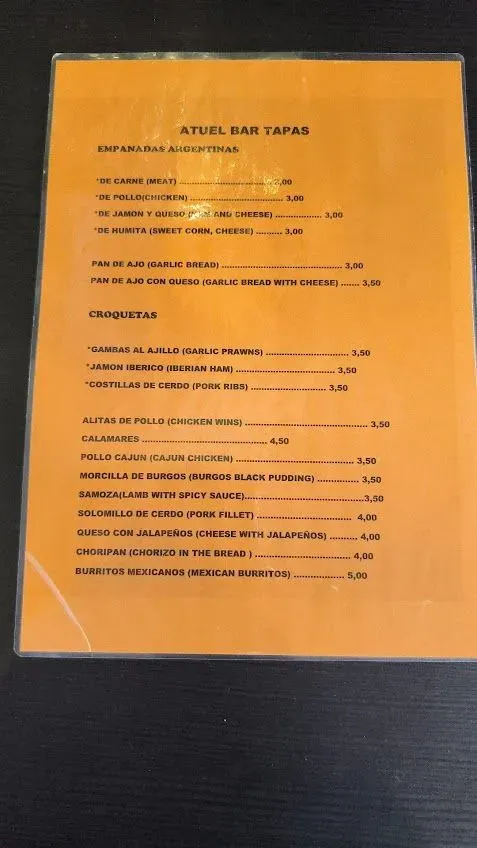 Menu 1