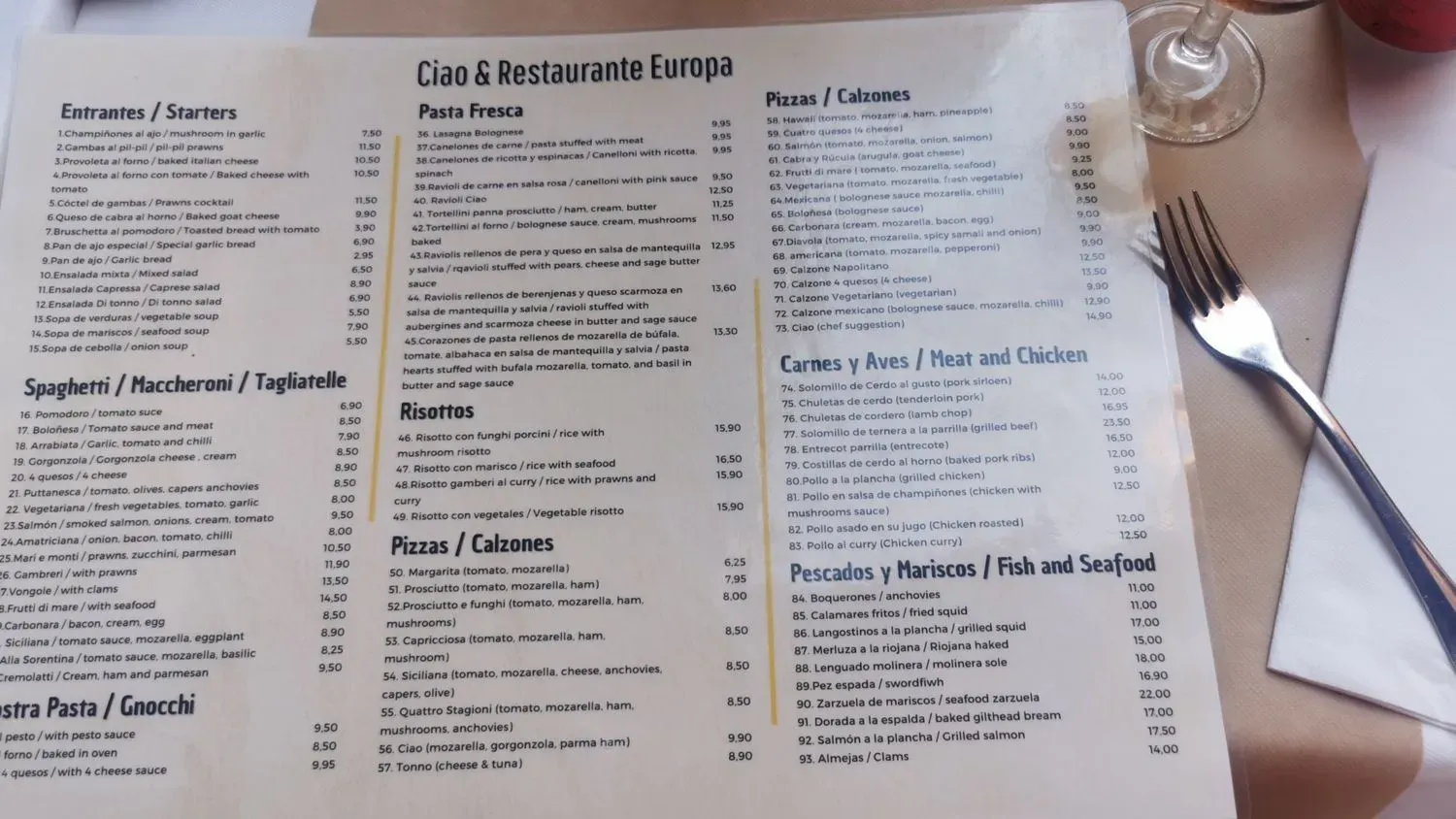 Menu 2