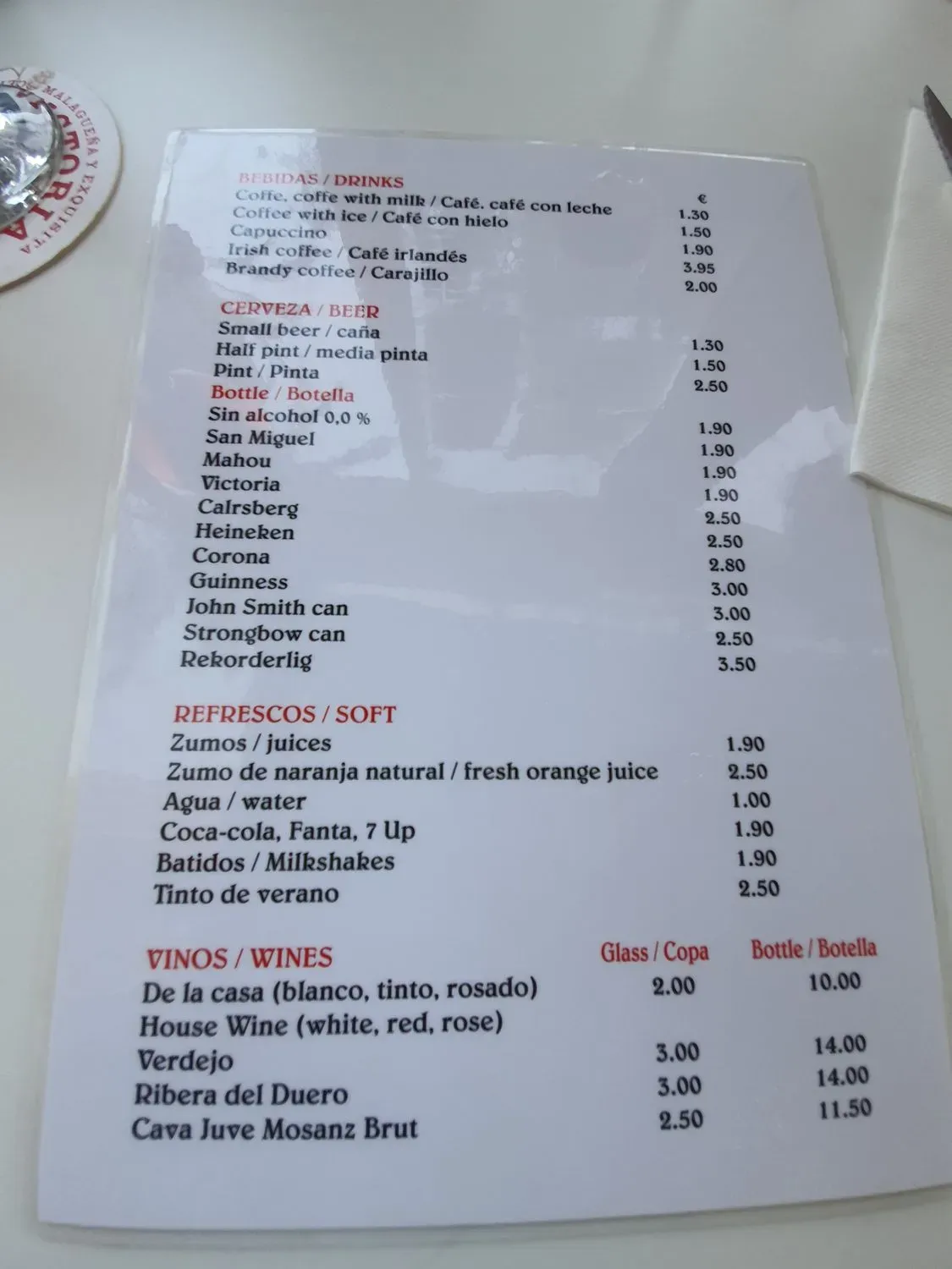 Menu 2