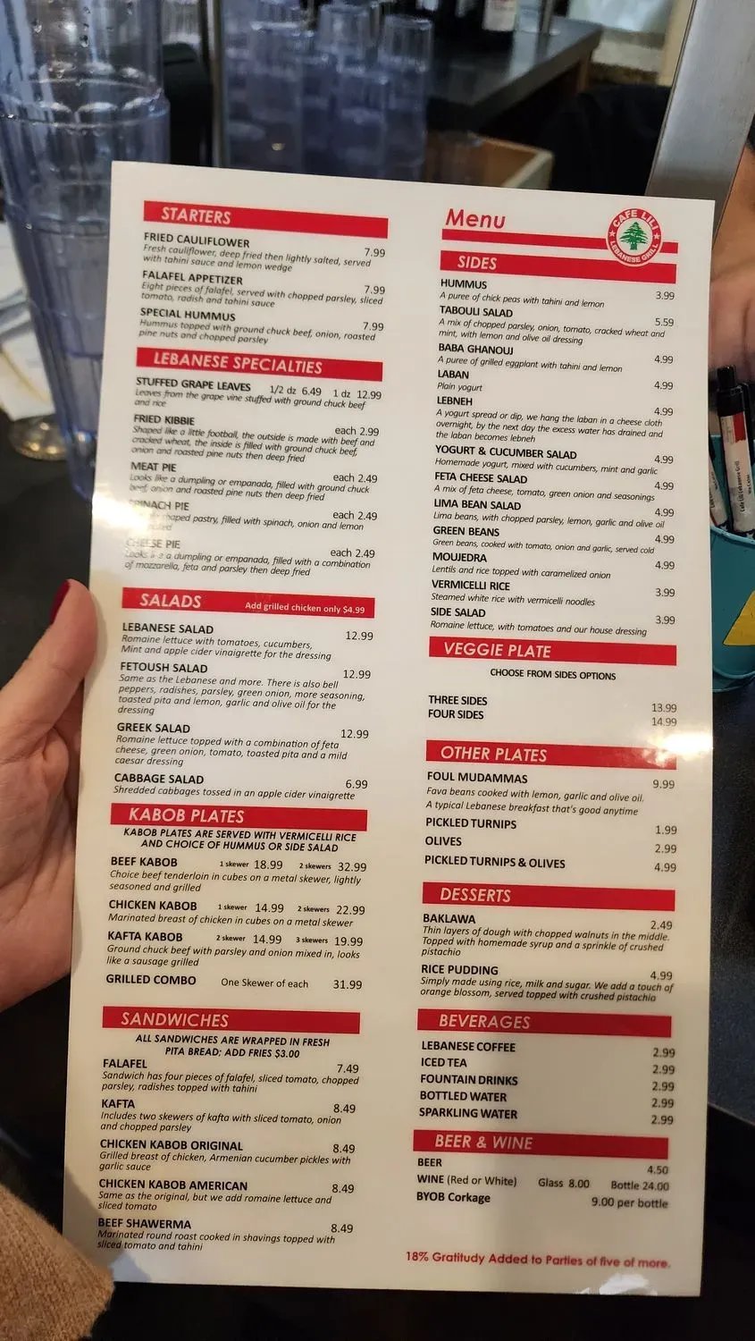 Menu 2