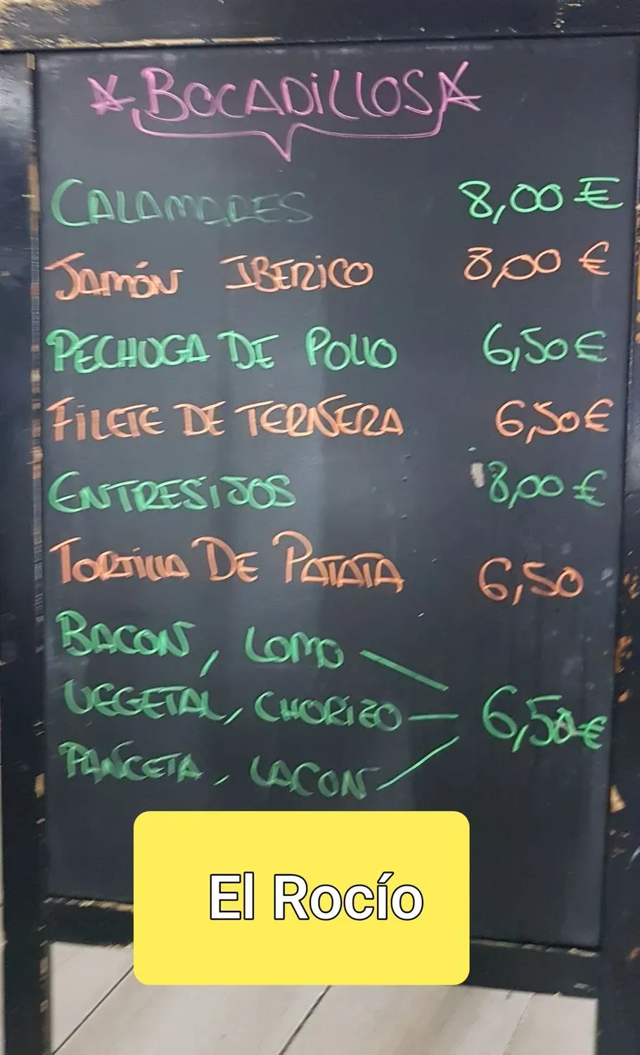 Menu 1