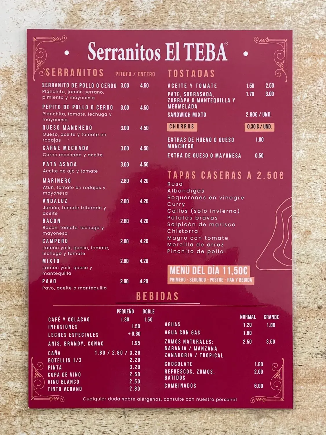 Menu 1