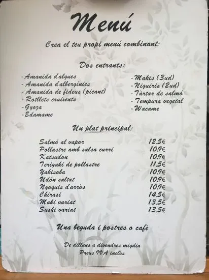 Menu 2